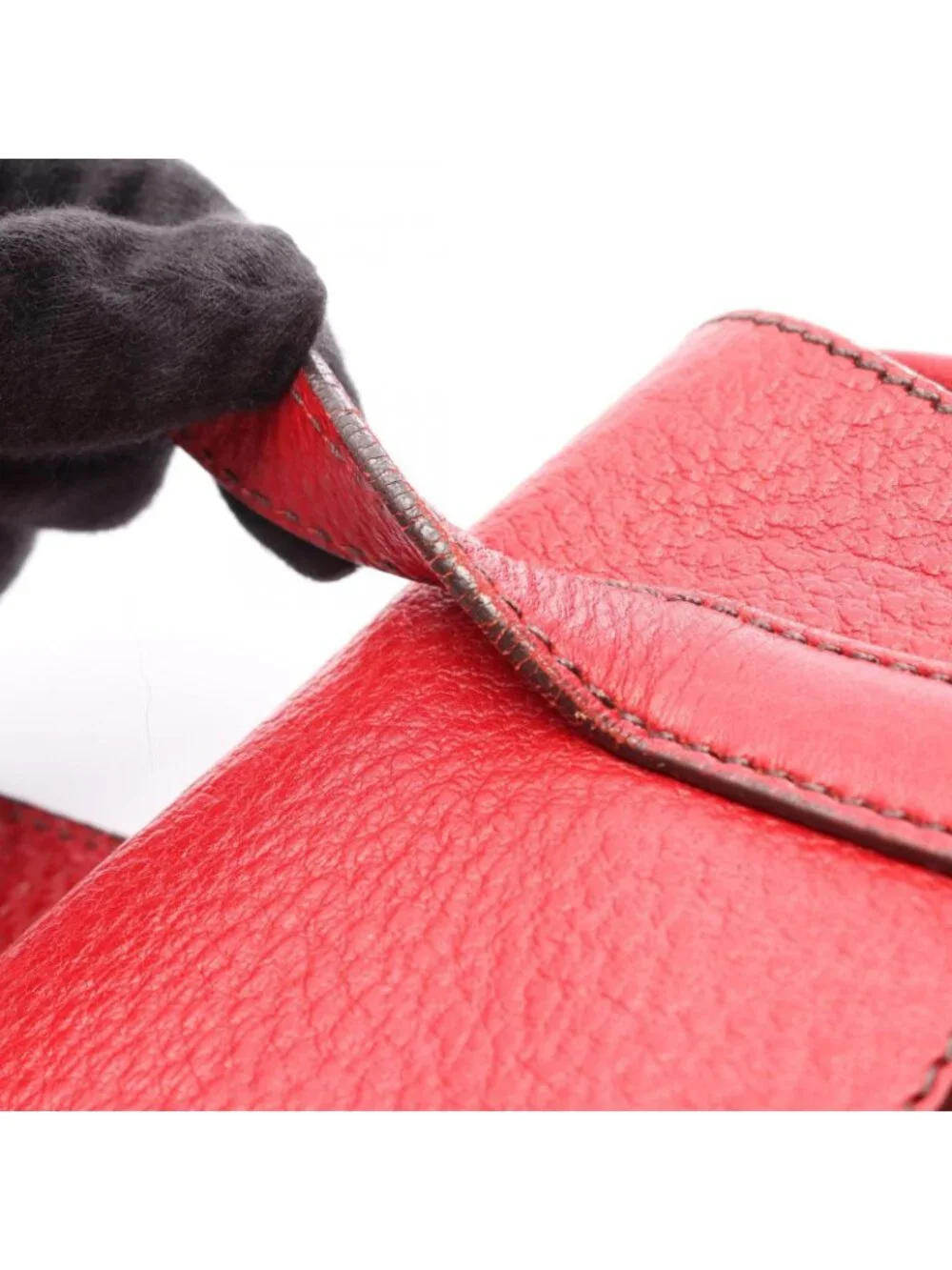 Prada Shoulder Bag Red Leather